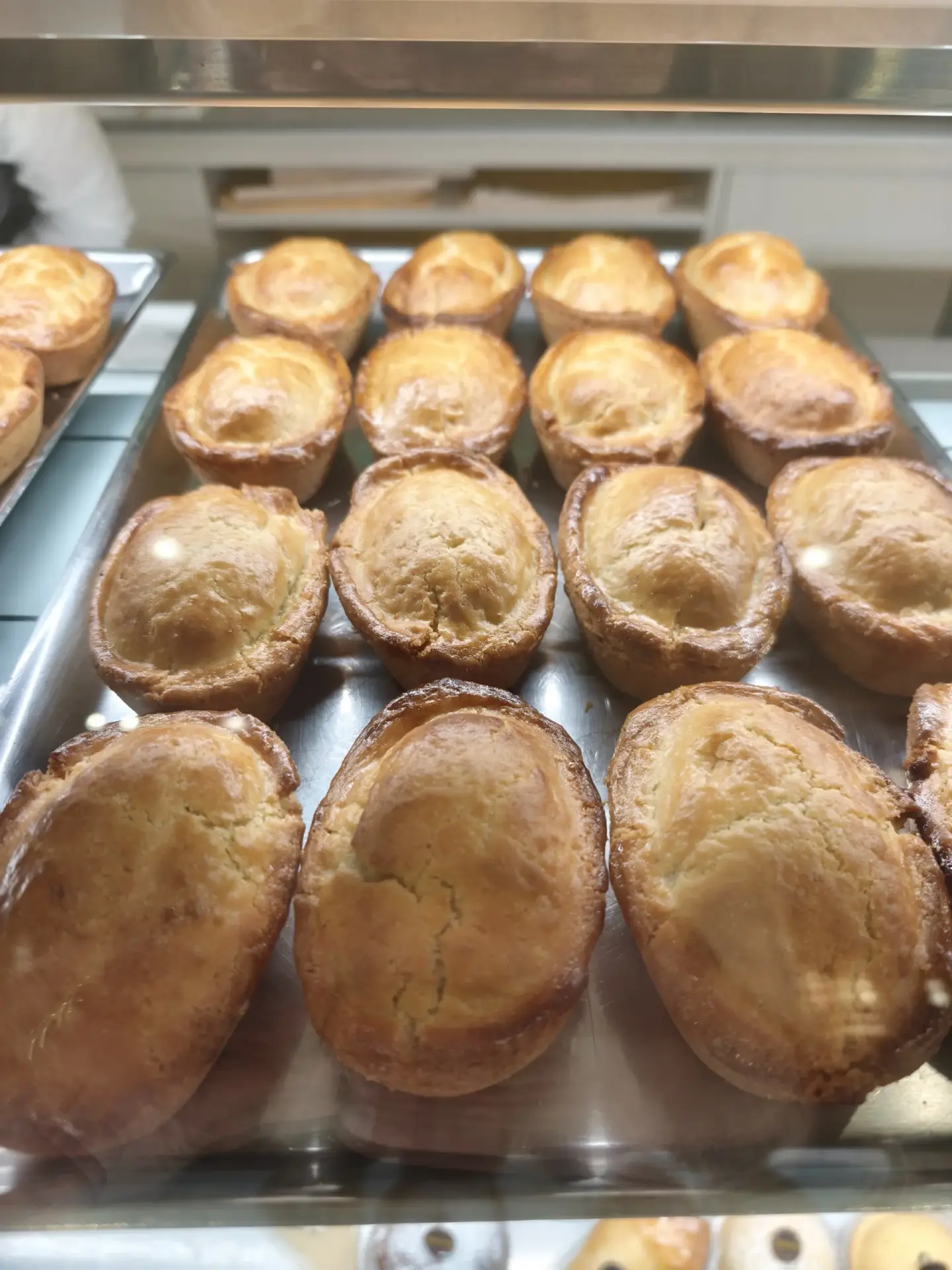 Authentic pasticciotto leccese Italian pastry with golden crust and custard filling
