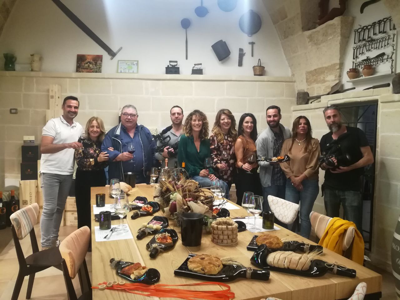 Stefano Spagnolo PhD during experiential tasting documentary at Masseria