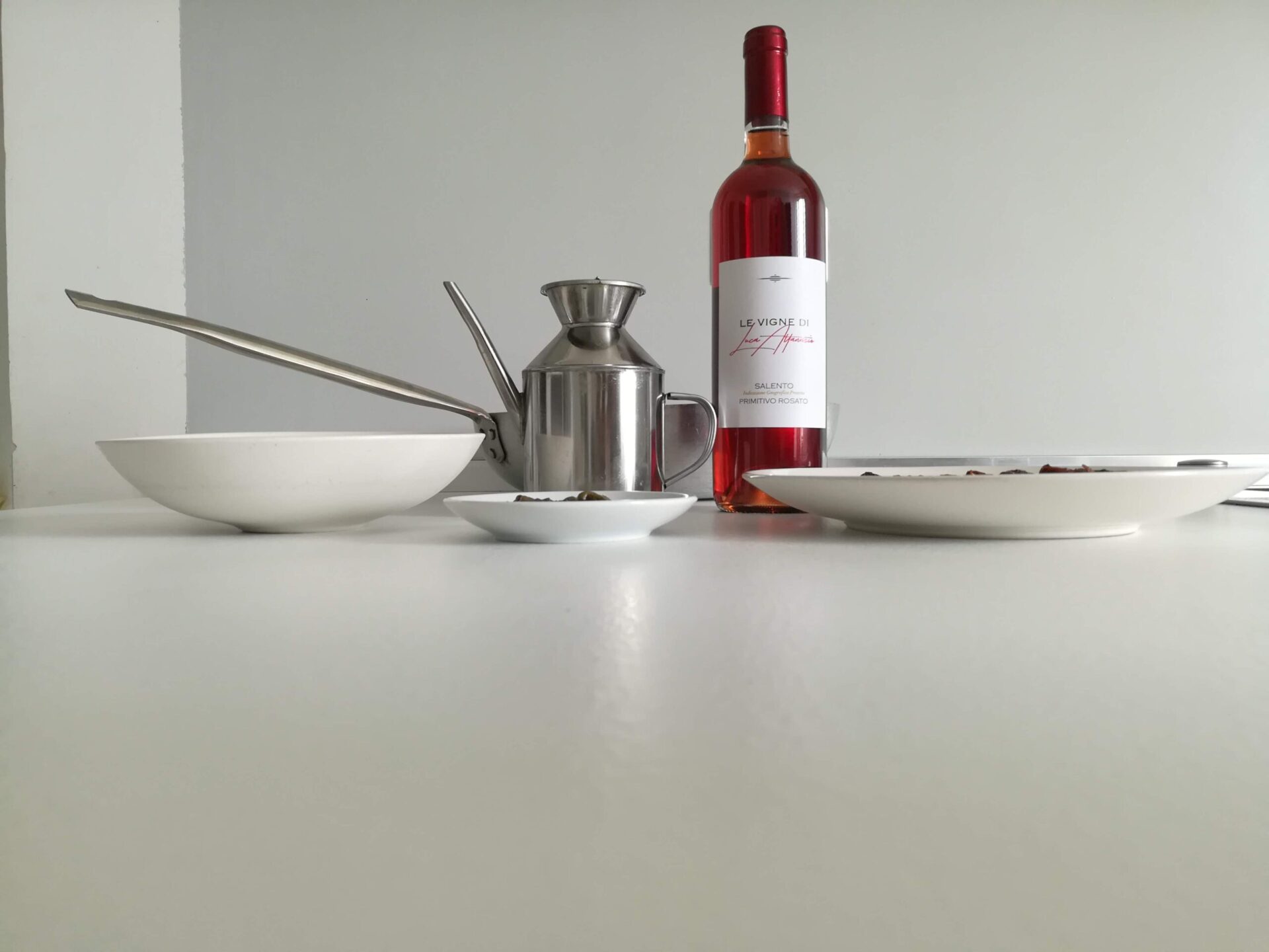 Salento Rosato wine pairing during a traditional Puglia home cooking class