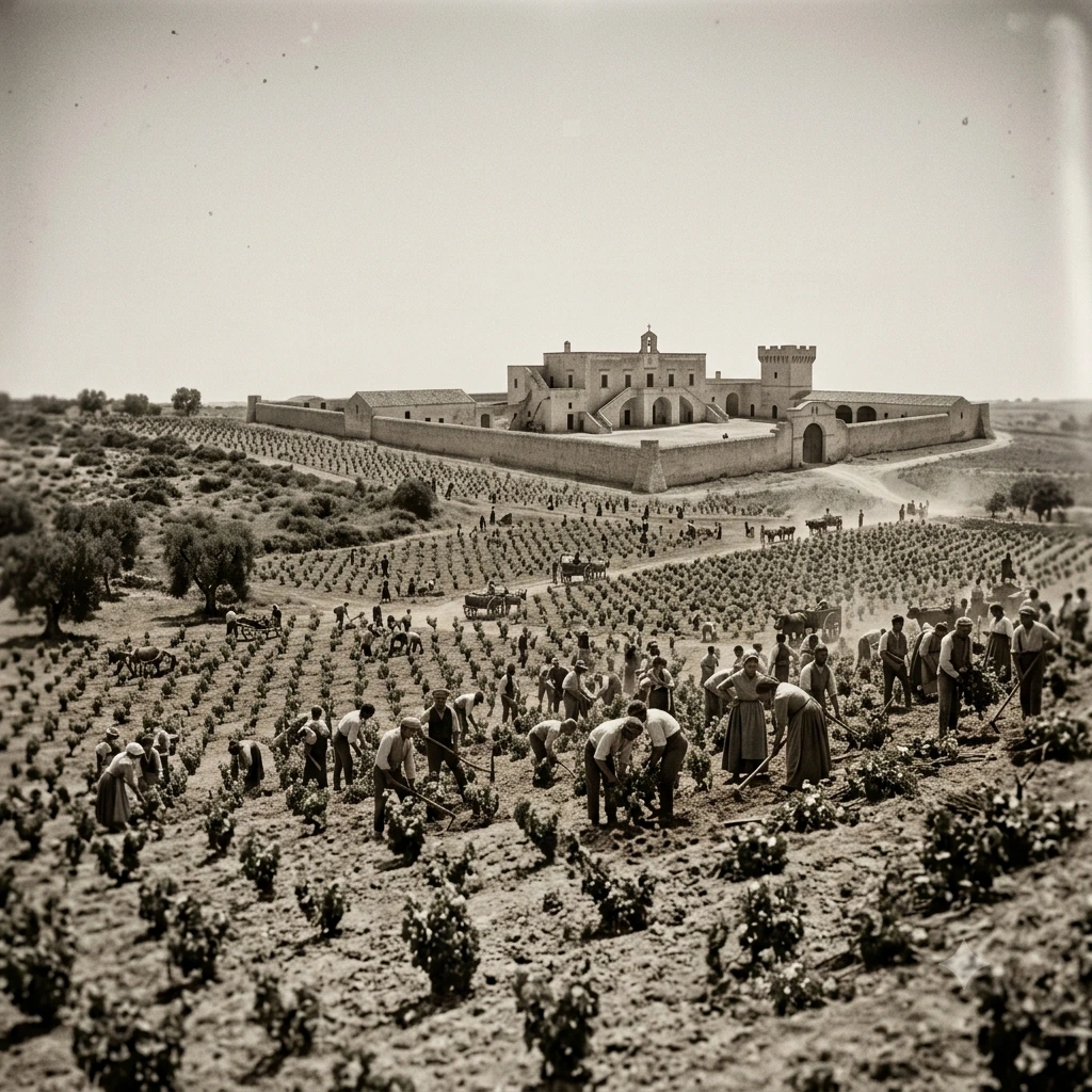 Historical Salento masseria with vineyard expansion in 1878